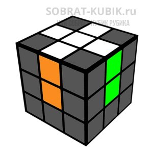 изображение - правильный крест на кубике Рубика 3х3